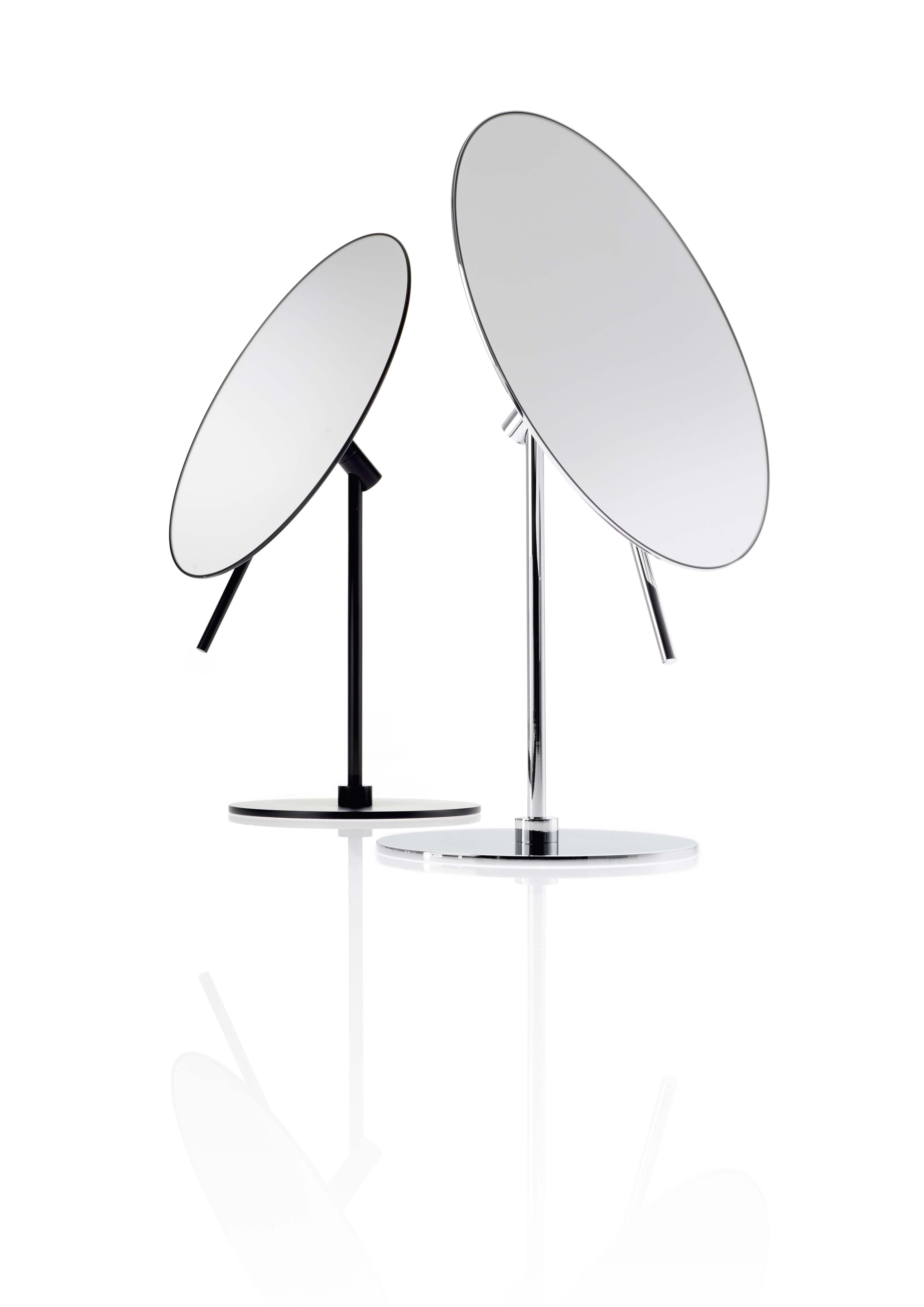 DW_SPT71_chrom_schwarzmatt_decor_Walther_Standkosmetikspiegel