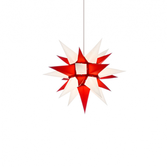 Herrnhuter Stern I4-rot-weiss